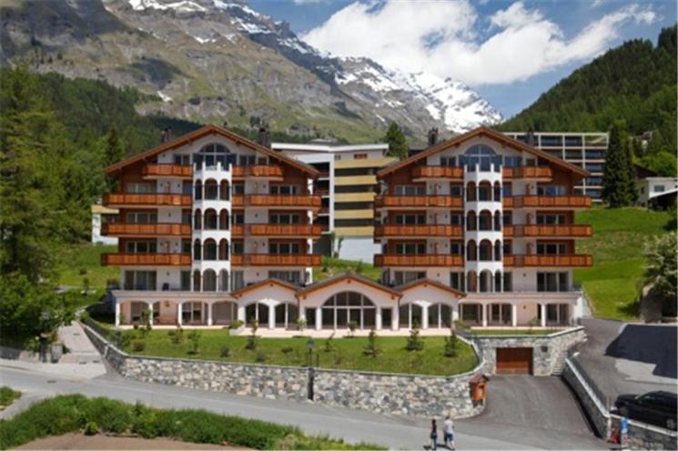 Ferienwohnung Residenz Ambassador B11 Leukerbad Exterior foto